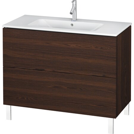 Duravit L-Cube Floor Standing Vanity Unit Lc662706969 Brushed Walnut LC662706969